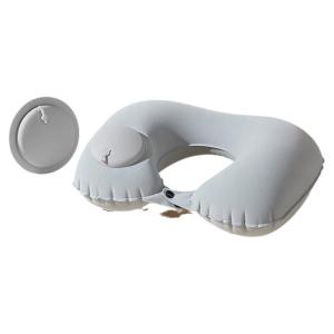 MINXOSU | Inflatable Travel U Shaped Neck Pillow Portable and Pressured for Sleeping with Ice Silk Fabric