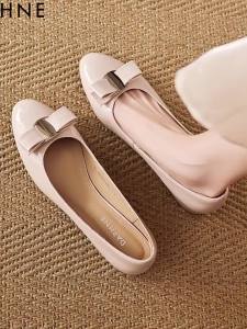 Daphne | Beige New Fall Flats Mary Janes Commuter Ladies Shoes