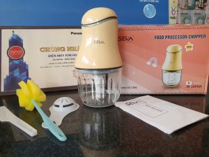 Máy Xay Mini Đa Năng 6 Lưỡi SEKA SK 1396 Cối Thủy Tinh Máy Xay Ăn Dặm Cho Bé Xay Thịt Cháo Sinh Tố Tỏi Ớt