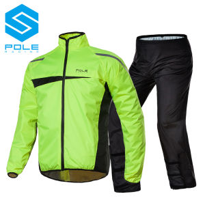 POLE-RACING | Waterproof Riding Rain Jacket and Pants Separate 1 Person