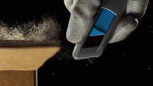 MARTOR Secunorm 445 Handy Safety Knife Black Lightweight Compact Cutter for High-Frequency Cutting Tasks with Replaceable Blade