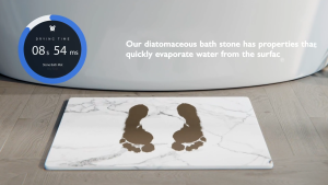 ODOROKU Anti Slip Diatomite Hard Mat Adsorbent & Quick Dry Diatomaceous Earth Bath Mat Hard Mat Toilet Mat Bathroom Mat Floor Mat Kitchen Mat