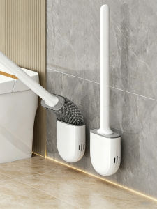 Hourleey | Blind Spot Free Bathroom Brush Toilet Cleaner Silica Gel