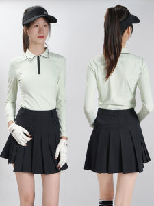 Golfist | Turn-down Collar Zipper Long Sleeve T-shirt Moisture-wicking Breathable Versatile