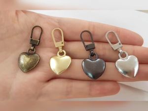 [HÀNG MỚI](5 cái) Dụng cụ khóa kéo thay thế tay cầm đầu khóa kéo Trái Tim kim loại có thể tháo rời AX1119 #ssl_accessories