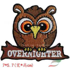 Iron on Embroidery Owl Cat Head DIY Cartoon Patch for Sweater Hoodie Clothing Decorations Chinese Brand Home Textile Sewing