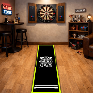 VIKAMA Professional Dart Training Mat With Throw Line Ideal Gift For Dart Lovers Bar Game Room Home Decoration