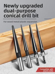HUANGXIAOCHAO | Hand Reamer Expanding Tool Drilling Bit Tapered Hole Opener