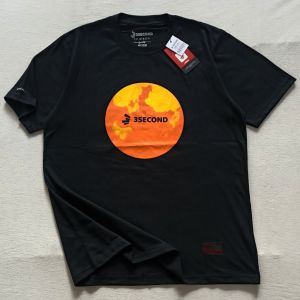 Kaos 3second Pria Free Stiker Tshirt Distro Bandung Kaos Katun 24s Bahan Tebal Baju Oblong Cowok 0506 Baju Pria Lengan Pendek Warna Hitam Pekat