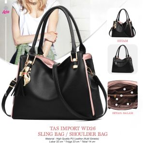 BISA COD Tas Keren Import Sling Bag / Shoulder Bag / Hand Bag High Quality Tas Import WD26 Koleksi Tas Kerenz