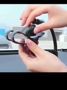 [ YM ACC ] HDD01 Holder HP Mobil / Holder HP Meja Jepit Leher Panjang 360° HDD-01