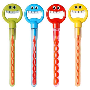 MOJOYCE Kids Water Toys 32 Hole Smiling Face Bubble Wand for Summer Pool Party Outdoor Water Play