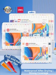 deli | Waterproof Student Acrylic Markers 24 Colors