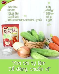 Com bo 2 gói Xốt gia vị hoàn chỉnh Barona - Xốt muối Kim Chi Hàn Quốc (180g)
