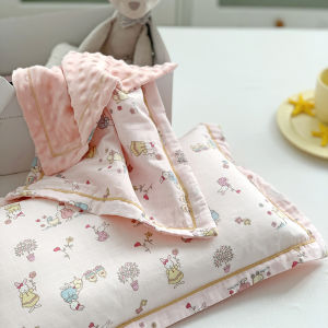 Áo Chăn Gối Vải Cotton Hai Lớp Hoạt Hình Cho Trẻ Em Mẫu Giáo Bé Gái 35x55cm 30x50cm Áo Chăn Gối Trẻ Em a Lớp Có Thể Giặt Được
