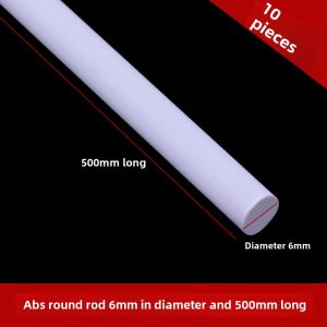 ABS round Rod Handmade DIY Sand Table Model Design Material Plastic Rods Stick Model Transformation Solid round Rod Glue Stick