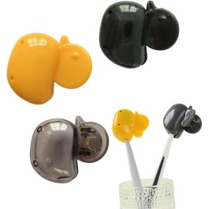 10/4/2PCS Travel Toothbrush Head Covers Toothbrush Protector Cap Brush Pod Case Protective Portable Plastic Clip for Household