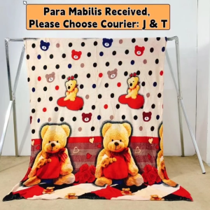 TeddyBear Design- Fleece Velvet Blanket 145cmX195cm
