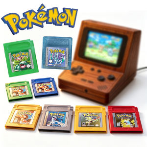 Bandai | Pokemon 16-Bit GBC Game Cartridge Red Blue Green Gold Silver Crystal French/Spanish/German/English Version 