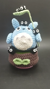 Winding Music Box My Neighbor Totoro Crochet Amigurumi Plush Doll Musical Box kawaii stuffed Toy