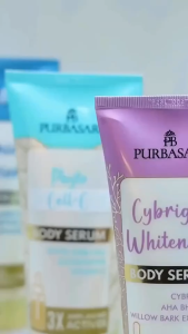 PURBASARI Gluta Hya Body Serum Instant Brightening Formula with Glutathione Hyaluronic Acid Niacinamide 10X More Whitening - 180ml