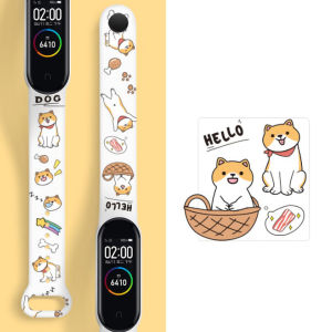 Printing Colorful Strap For Xiaomi Mi Band 7 6 5 4 3 Silicone Bracelet Replacement Wristband for Mi Band 3 4 5 6 7 Wrist Strap