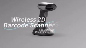 Soonpos Bluetooth Handheld POS 2D QR  Barcode Scanner 1D USB Barcode Scanning 2.4G Wireless Barcode Reader  Auto Sensing