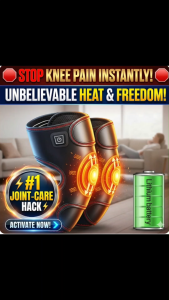 [SG Stock] Wireless Knee Massager | Dual 5000mAh Battery | Electric Heating & Vibration Therapy | Infrared Physical Relief for Arthritis & Joint Pain