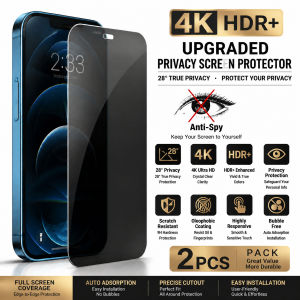 2PCS Full Cover Anti Spy Screen Protector For iPhone 18 17 16 15 14 13 12 11 PRO MAX 6 7 8 Plus XS X XR Tempered Glass Privacy