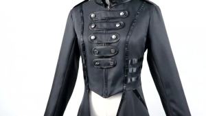 2023 Women's Medieval Gothic Witch Cosplay Costume: Steampunk Vintage Tuxedo Jacket & Carnival Party Dress