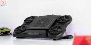 Quạt tản nhiệt laptop máy tính Z18 Pro - Đế tản nhiệt laptop 17 inch - Giá đỡ Surface book pro