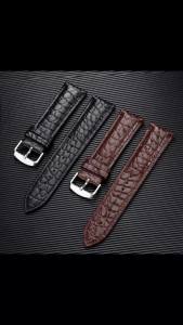 Crocodile Skin Soft Watch Strap Leather Watchband 12/14/16/18/19/20/21/22mm Gold Buckle Bracelet Wrist Bands for Seiko for Omage