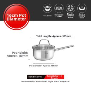 Single-Serving Baby Food Stainless Steel Pot 316L