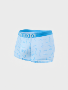 Mybody | Letter Print Ice Silk Mens Briefs