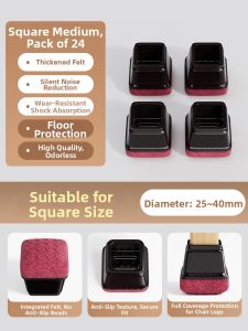 SIVASS | Silent Slip-resistant Silicone Chair Leg Protectors
