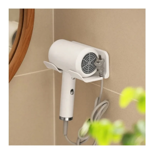 Wall mounted hair dryer bracket non perforated hair dryer bracket hair dryer storage rack white black