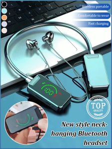 Wireless Headset Sound Card Graphene Diaphragm Neck-hanging Headphones Panoramic Dolby Heavy Process