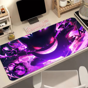 Bandai | Gengar P-Pokemon Mouse Pad Extended Gaming Desk Mat Anti-Slip Stitched Edge HD Print Anime Gamer Keyboard Pad Gift for Fans
