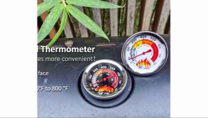 Termometer Oven Bbq Panggangan Bakar Probe Stainless Steel Celsius Fahrenheit Grill Baking Oven Dilengkapi Probe Terpisah