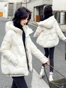 MANWUJINGLING | Slim Short Lightweight Thicker Womens Winter Down Jacket