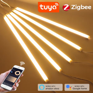 Zigbee 3.0 Tuya Series Connection LED Cabinet Light Bar Dimmable APP Voice Control Work With Alexa Google Home for Kitchen Shelf