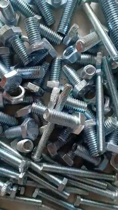 Bu lông sắt, bu long lục giác, bulong con tán 4mm, 5mm, 6mm, 8mm, 10mm ...