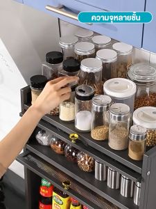 BMZAR ตู้ชั้นเก็บของในครัว ที่คว่ำจานชาม ตู้เก็บเครื่องใช้ในครัว ชั้นคว่ำจาน ตู้เก็บของ ชั้นวางจานสแตนเลสกันฝุ่น ตู้เก็บจาน