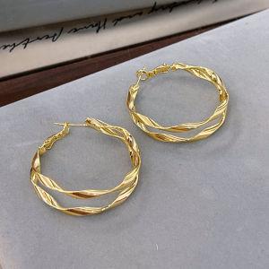 Pianist | Elegant Luxury 3D Cable Earrings S925 Sterling Silver