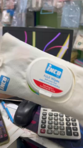 กระเป๋าผ้า ใส่ทิชชู่เปียก  inco สำหรับ ใส่ทิชชู่เปียก ทำจาก ผ้าฝ้าย มีหูหิ้ว (จำนวน 1 ชิ้น)