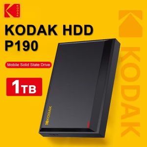Kodak | Kodak Portable Hard Drive P190 2.5" 500G/1TB PHDD 5Gbps Mobile Hard Drive Disk SSD External Storage PHDD for PS4/PS5 Xbox Mac PC