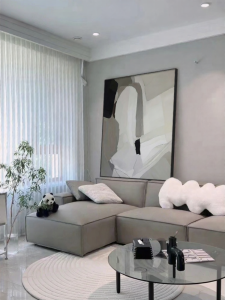 Black and White Abstract Luxury Decorative Wall Art