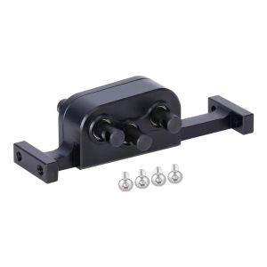 Aluminum Transfer Case Gearbox with 5mm Shaft for 1/10 RC Crawler Cheater Rigs LCG Chassis Build Upgrade Parts