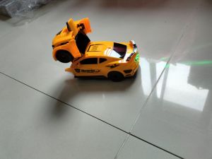 promo mainan mobil robot Deformed super sports car + baterai 3pcs