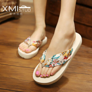 XMISTUO | Non-slip Thick Sole Boho Chic Beach Flip Flops